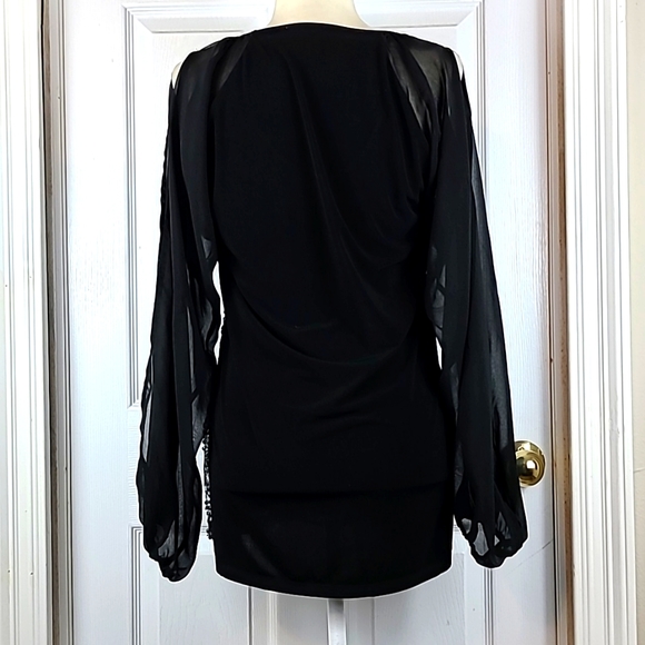 Badgley Mischka Sequined Blouse - Picture 5 of 11